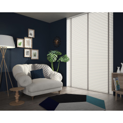 Starwood Glacier White Wood Blinds 